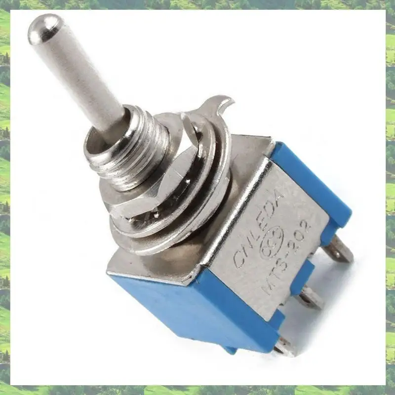 A59Z-2PCS 3 Pin SPDT ON-OFF-ON 3 Position Snap Rocker Switch With 6 Pin DPDT On/On 2 Position Mini Toggle Switch Blue