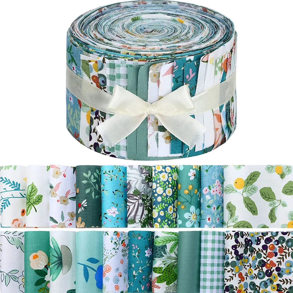 Floral Cotton Fabric Patchwork Roll