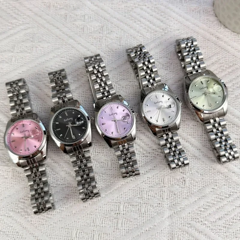 Brand Calendar Steel Belt Women's Watch Classic Luxury Gift Ladies Quartz Wristwatches Dropshipping Relojes Para Mujer
