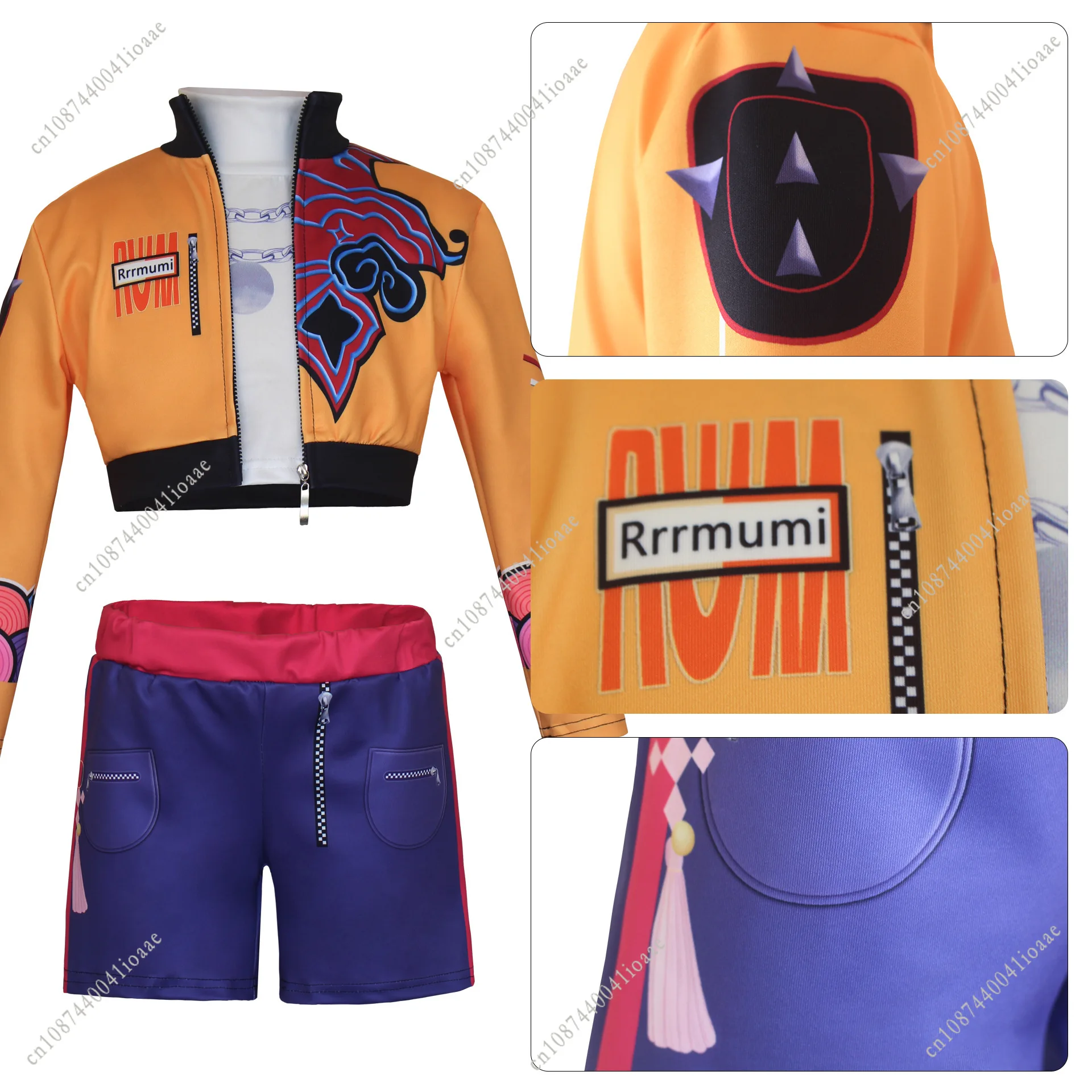 Film k-pop Mira Rumi Zoey chasseurs de démons Costume de Cosplay pour fille scène d'halloween motif imprimé 3D vêtements de jeu de rôle cadeau pour enfants