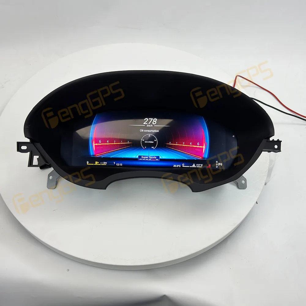 

12,3-дюймовый цифровой кластерный одометр, экран для Mercedes-Benz CLS 2012-2017, ЖК-дисплей, приборная панель, виртуальный измеритель скорости кабины, автомобиль