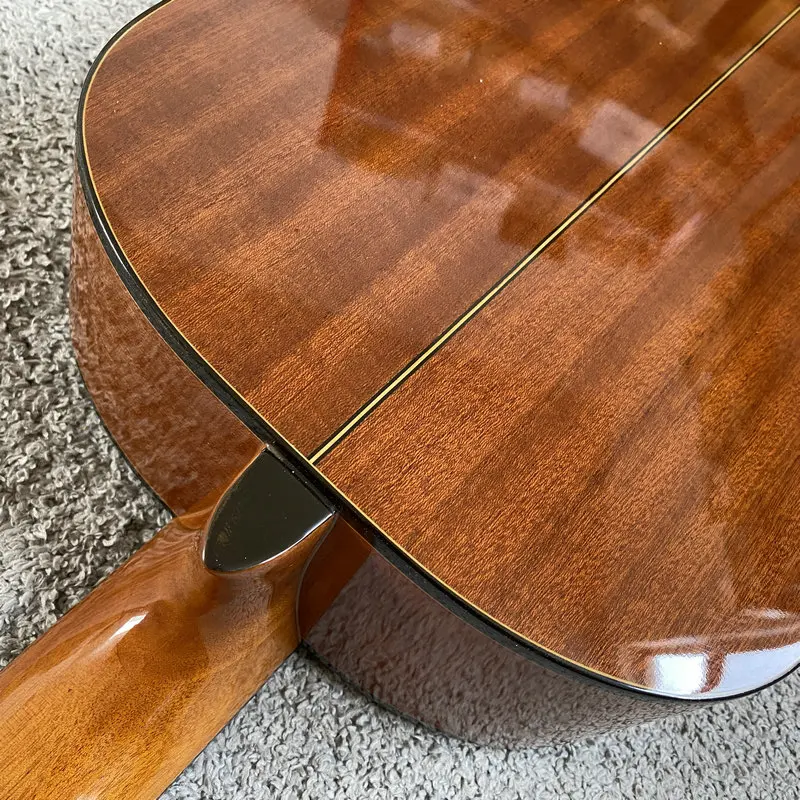 J857 39 Inch Full Size Classical Guitar with Solid Tonewood Top, 19 Frets, Engineered Wood Fingerboard, Nylon Strings, Acoustic