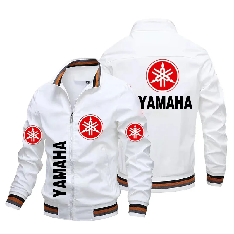 2024 Yamaha Jacket For Motorcycle Men\'s Yamaha Motor Jacket Casual Bomber Jacket Motocross Biker Jacket Streetwear Men Clothing