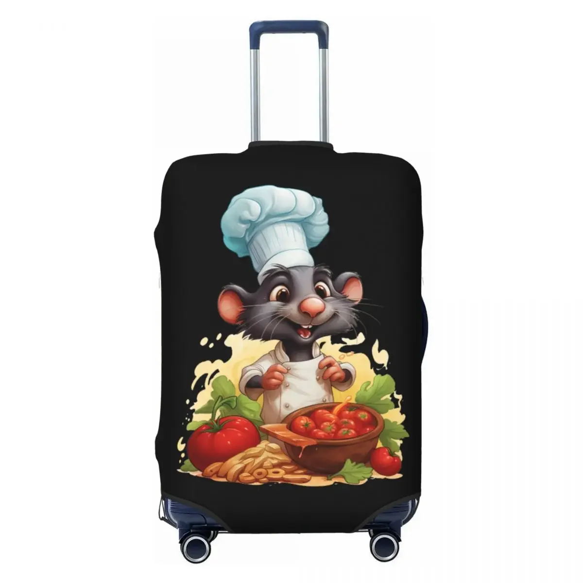 

Custom Cute Cooky Rat Ratatouille Luggage Cover Protector Dust Proof Travel Suitcase Covers