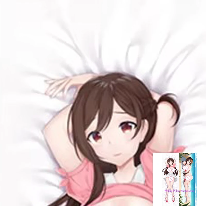 

Dakimakura Anime Pillow Cover Chizuru Ichinose Double Sided Print Life-size Halloween Christmas Decoration