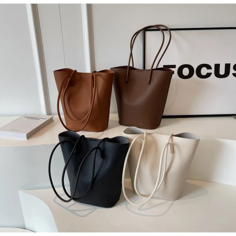 Custom Initials Large Capacity Tote Bags For Women Luxury Designer Handbag Purse 2025 New In PU Lychee Pattern Underarm Shoulder