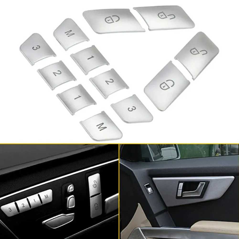 Car Interior Upgrade Memory Switch Button Cover Luxury Car Accessories Long Service Life Superior Chrome Plating