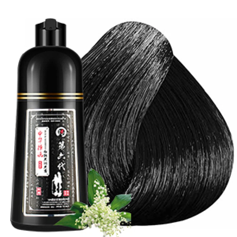Natural Black Hair Dye OneStep Bubble Hair Color for Home Use