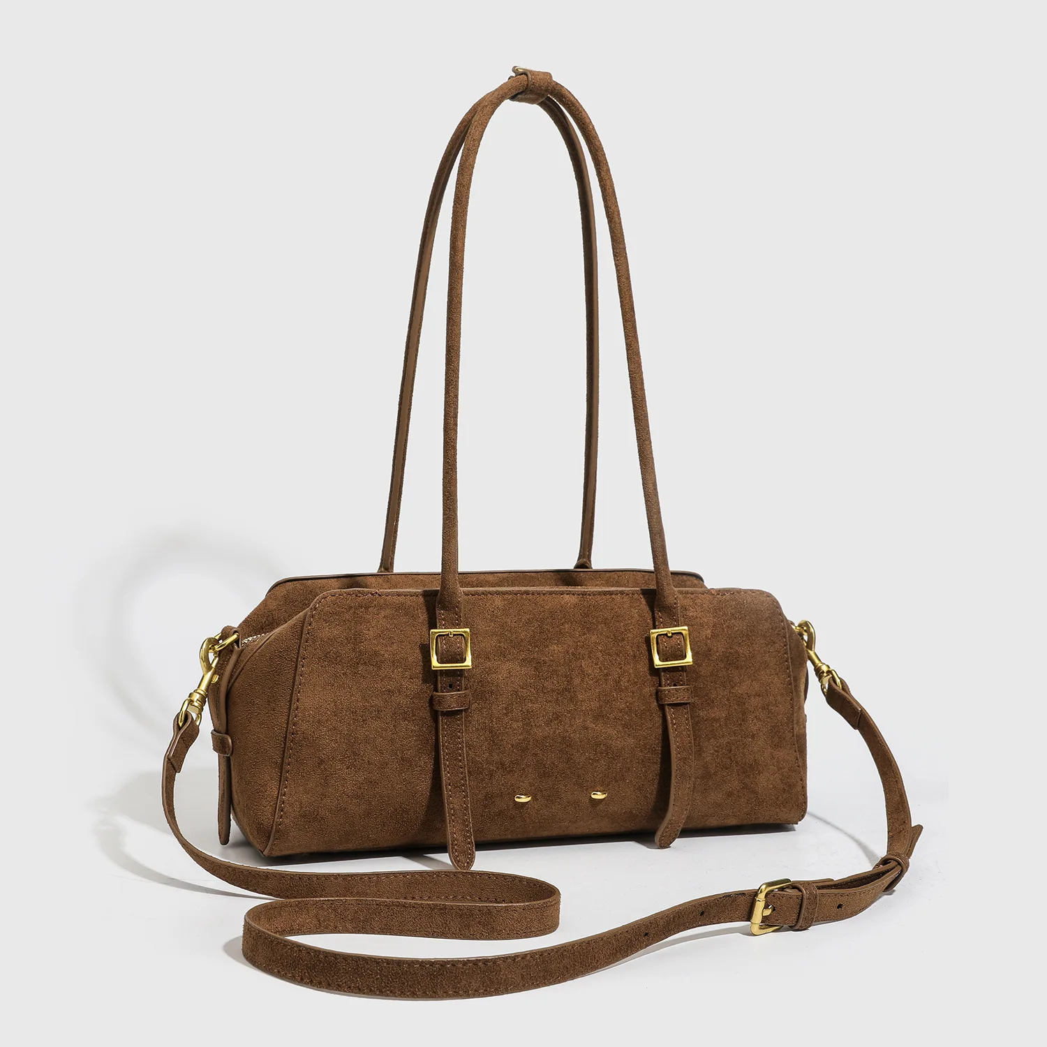 

Boston Long Suede Underarm Women's Bag 2026 New Style Casual Shoulder Handbag Crossbody Bag Korean Style