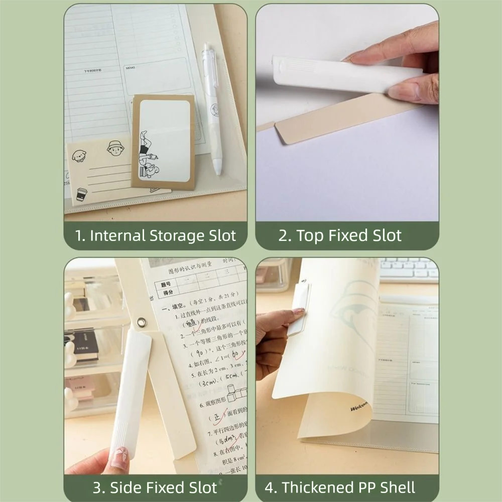 4PCS New Portable Foldable Folders Versatile Organize Artifacts File Contract Folders A3 To A4 Folding Board Folder