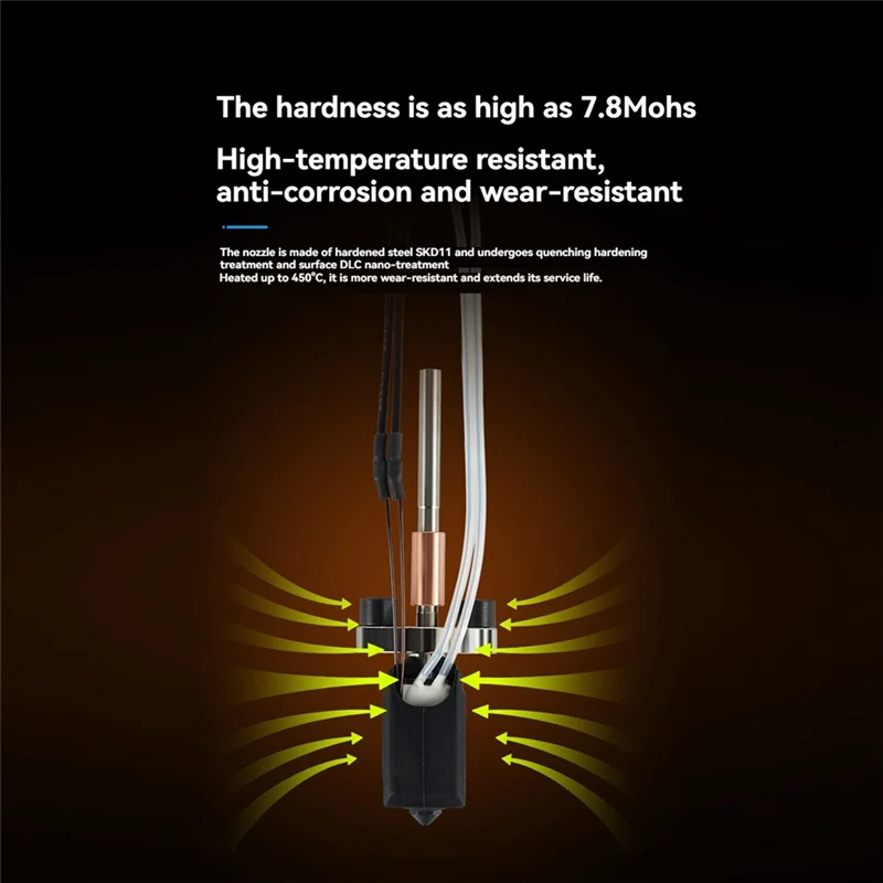 

Совместимый комплект Hotend для Ender3 V3/Plus, сменная насадка из закаленной стали, аксессуары для 3D-принтеров Hot End