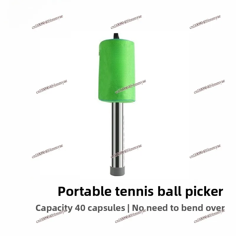 Tennis Pickup Portable Pickup Frame Bucket Basket Pickup Large Capacity 40 Capsules
