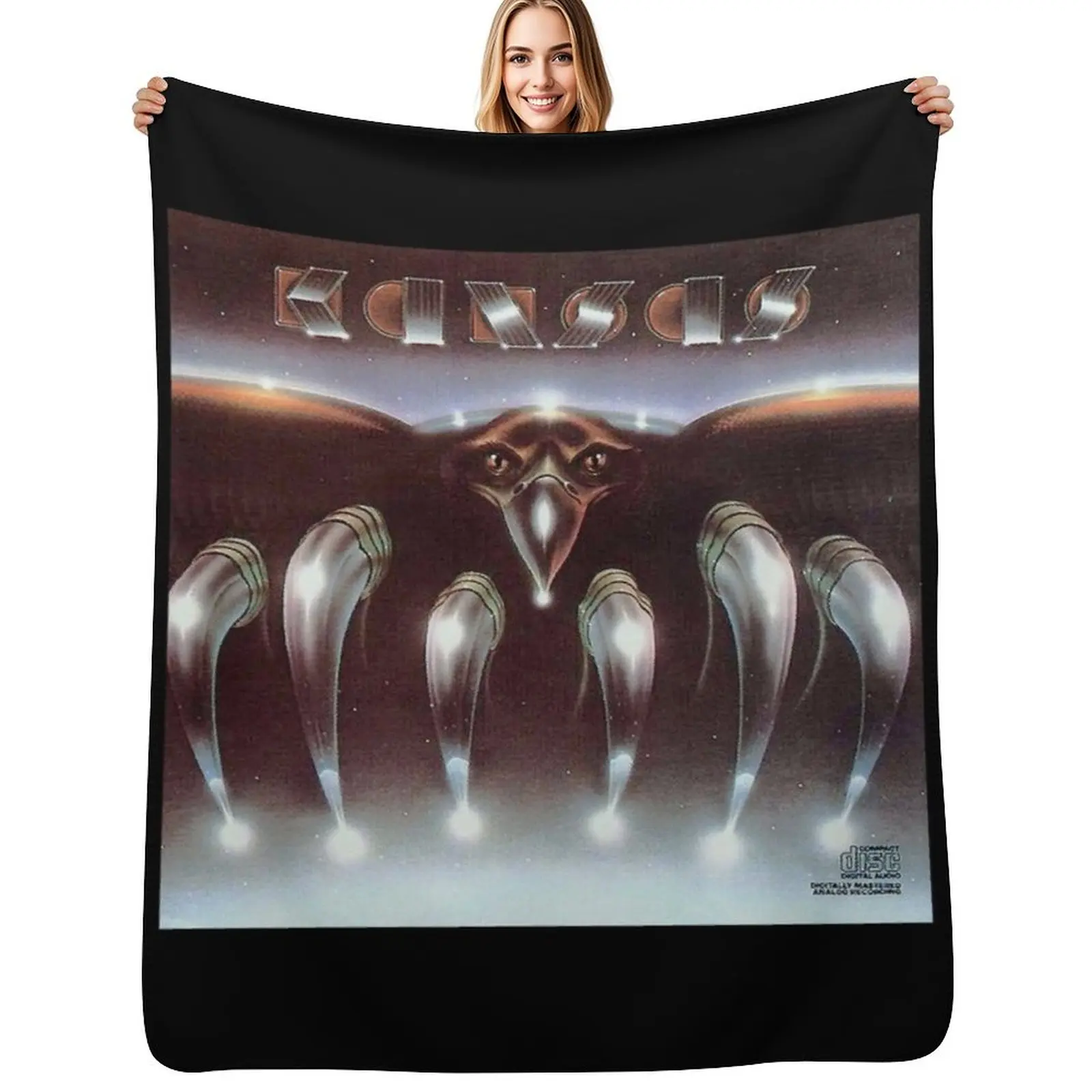 

Kansas is an American rock band that became popular in the 1970s #03 Throw Blanket Anti Shedding Soft Fuzzy Blanket for Home