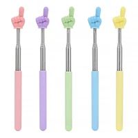 Teaching Tools For School Teachers Telescopic Stainless Classroom Point Stick Retractable Presentation Whiteboard Hand Pointer