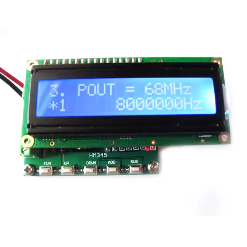 DDS New Square Wave Pulse Signal Generator Signal Source Frequency Range 1KHz~68MHz