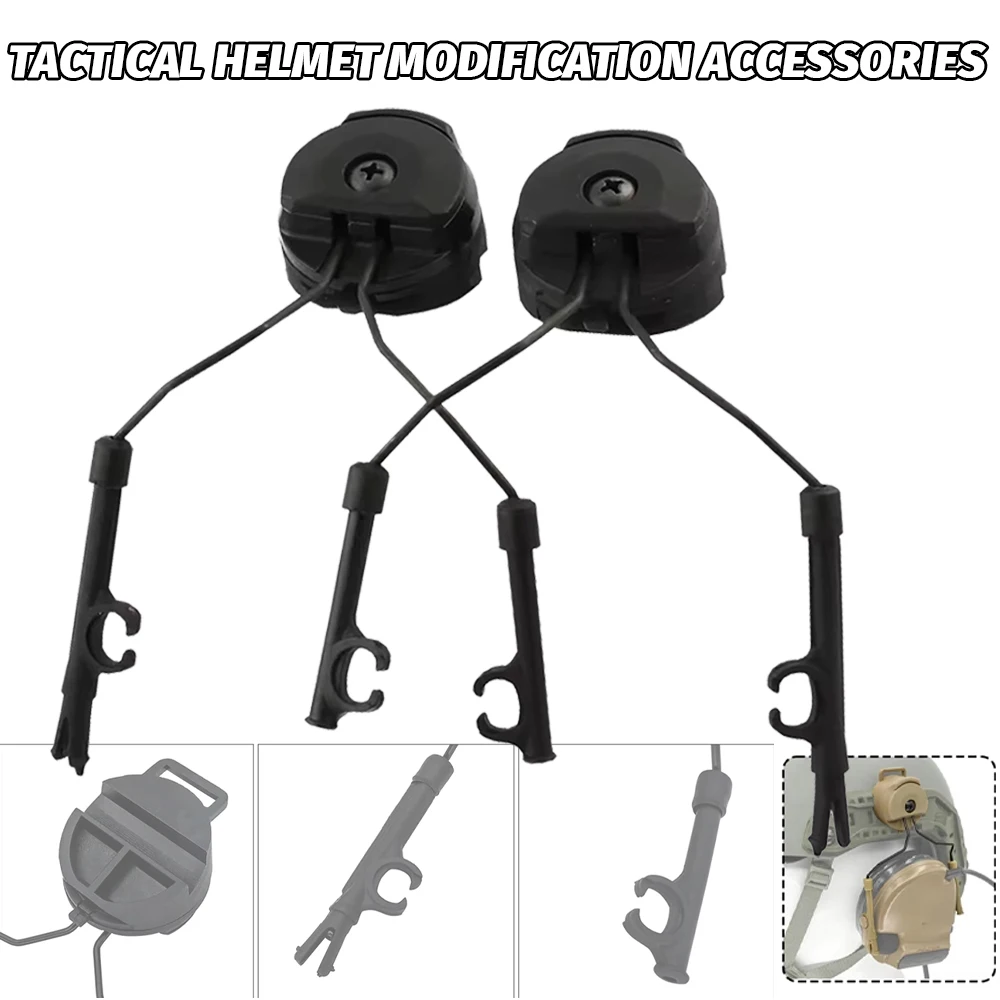 Tactical Headset Bracket Fast Ops Core Helmet ARC Rail Adapter Set fit For II Helmet ARC OPS