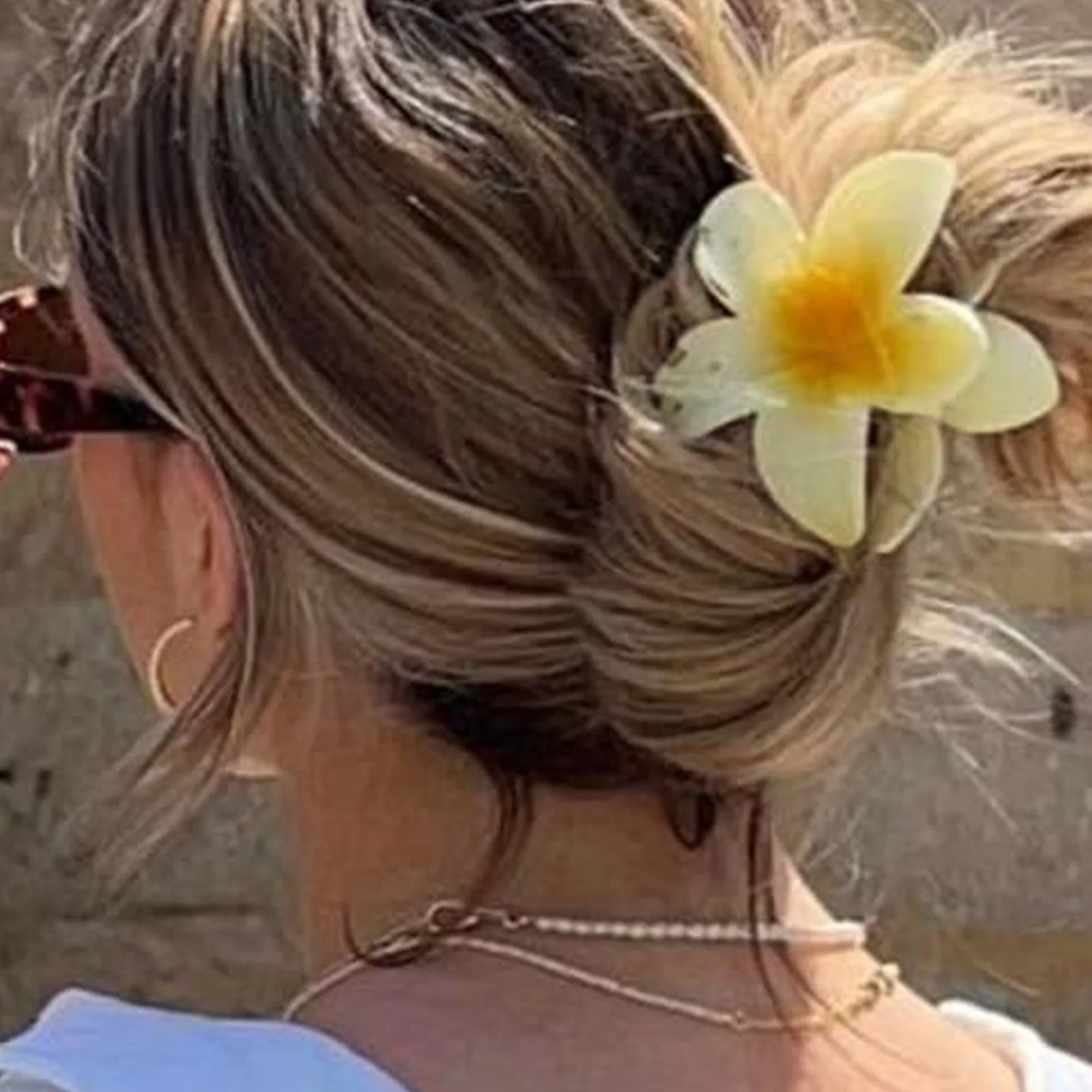 1/4/6pcs Flower Claw Clips For Women Summer Sweety Flower Shape Acetic Acid Hair Clip Elegant Bohemia Style Hair Accessories image 3