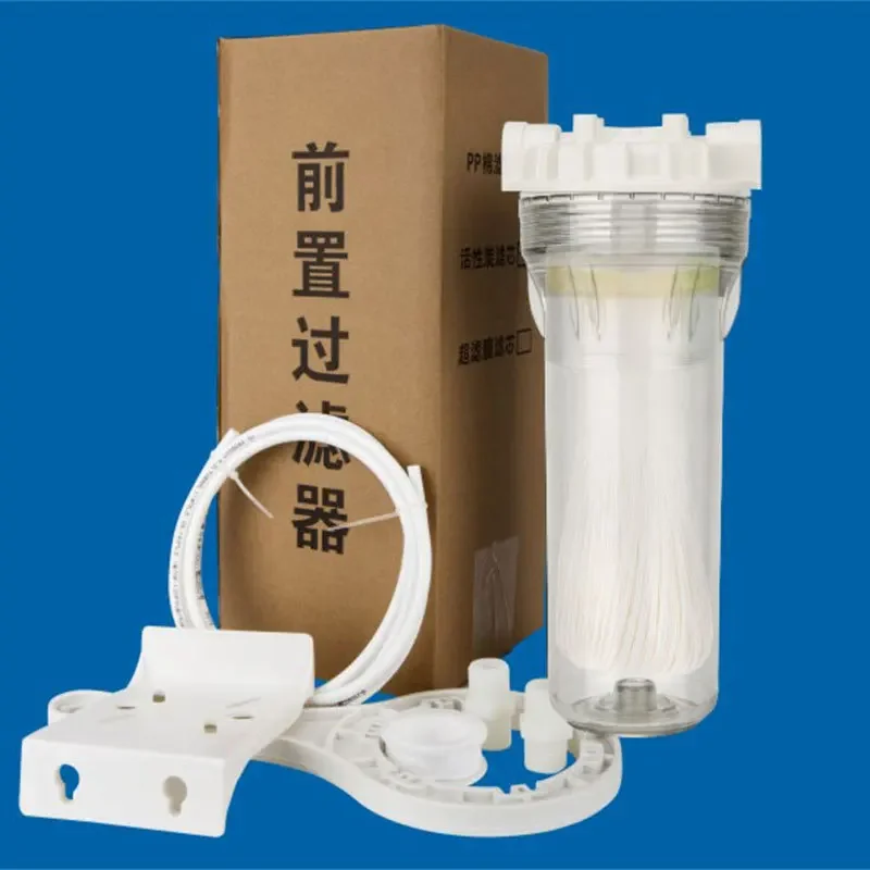10-inch Clear Filter Bottle, 4-inch Water Filter Cartridge Pre-filter Hand Wash Membrane Front Household Water Purifier