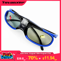 2025 Active Shutter Eyewear DLP-Link 3D Glasses USB Rechargeable for DLP LINK Projectors Xgimi Optoma LG Acer Jmgo BenQ W1070