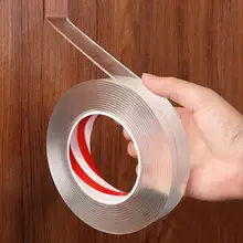 1235M Nano Tape Tracsless Double Sided Tape Transparent No Trace Reusable Waterproof Adhesive Tape Cleanable Home gekkotape