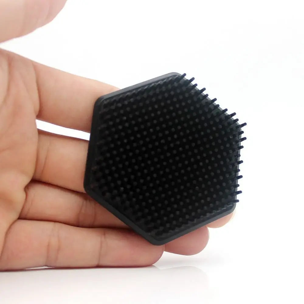 Hexagon Geometric Silicone Face Cleansing Brush Exfoliator Deep Cleaning Skin Care Scrub Cleanser Blackhead Removal