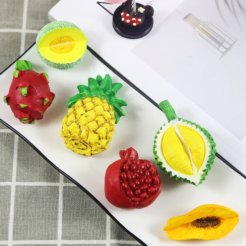 DIY Fruit Series Papaya, Cantaloupe, Pomegranate, Dragon Fruit, Pineapple, Durian Silicone Mold P1687