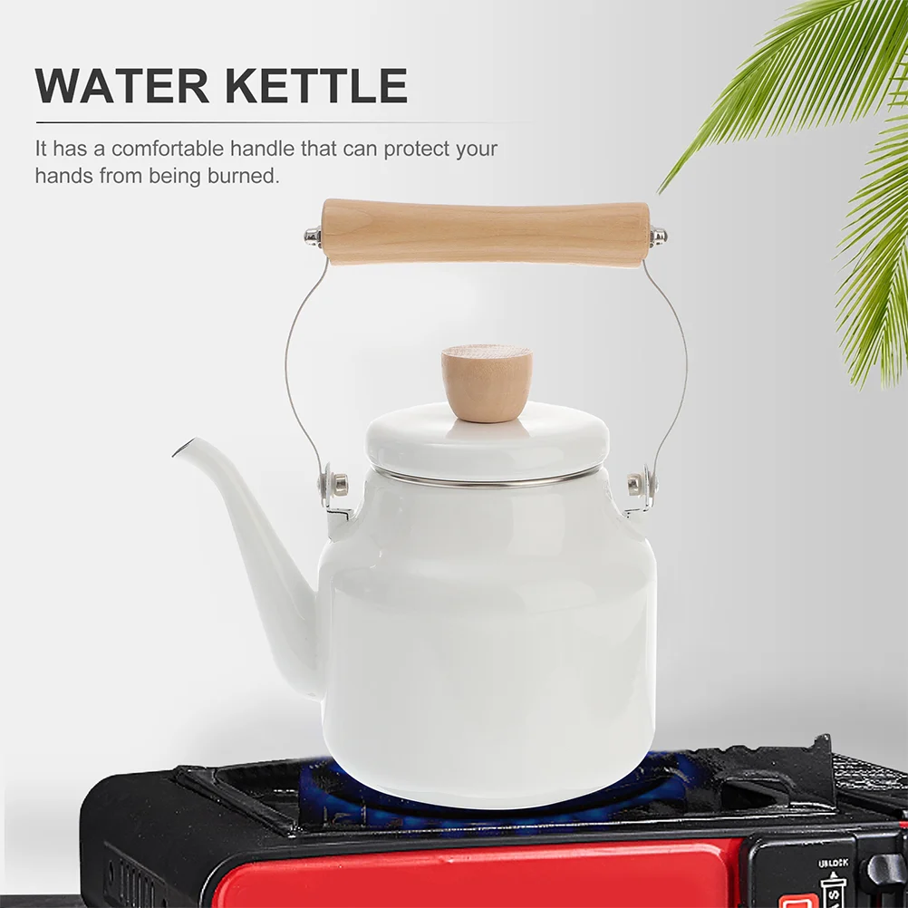 

Japanese Kettle Practical Decorative Teapot Ceramics Easy to Clean Pocking Teakettle Hotel Enamel Kettles Stovetop