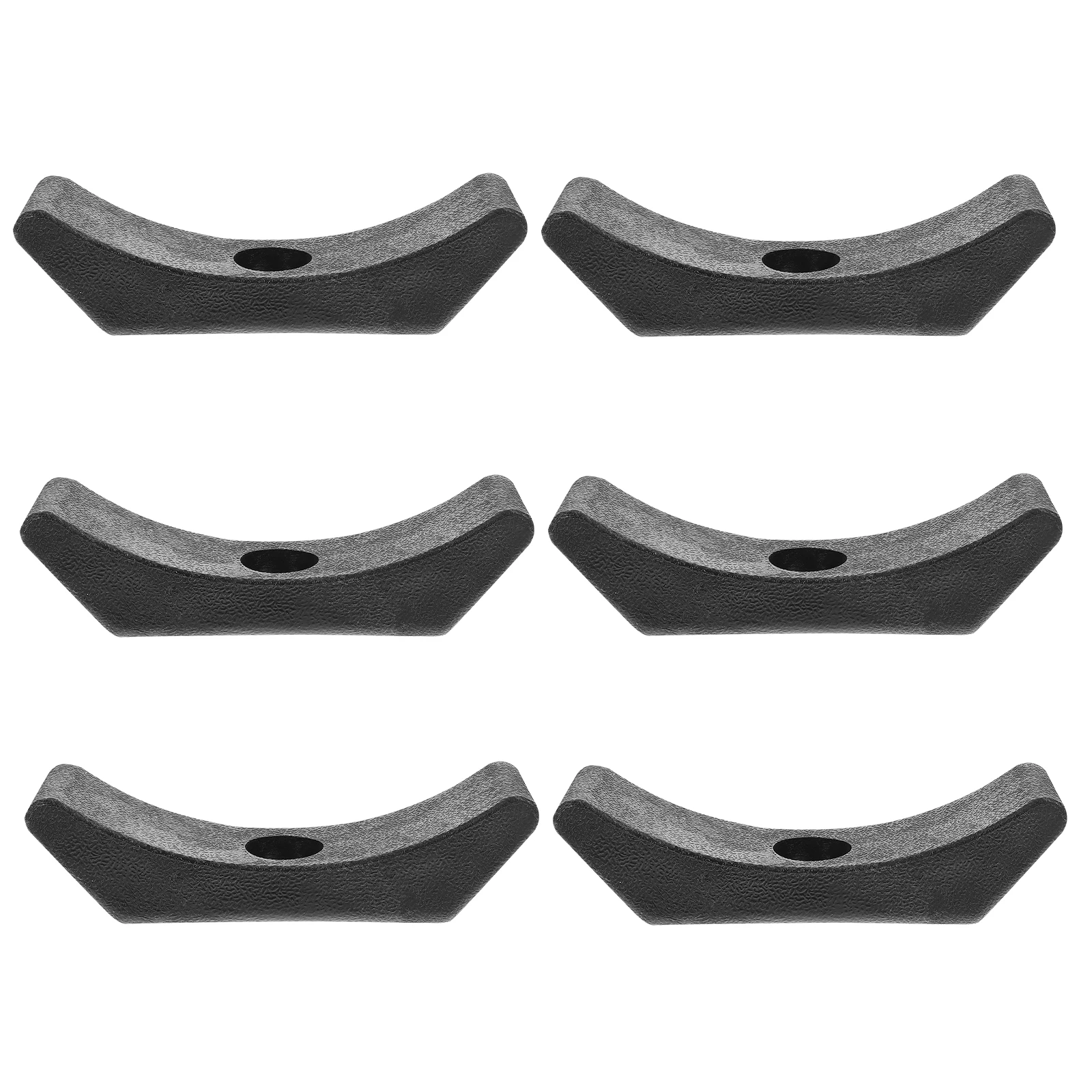 

6pcs Black Rack 140mm Fitness Equipment Dumbbell Holder Storage Stand Dumbbell Holder Anti Roll Floor Protection