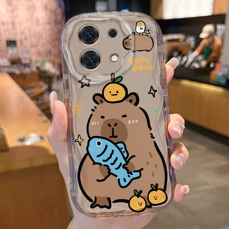 Capybara Case for Xiaomi Redmi Note 14 13 12 11 10 Pro Plus 5G 9 14C 13C 4G 12C 10C 10S A2 A1 Shockproof Soft Silicone Cover