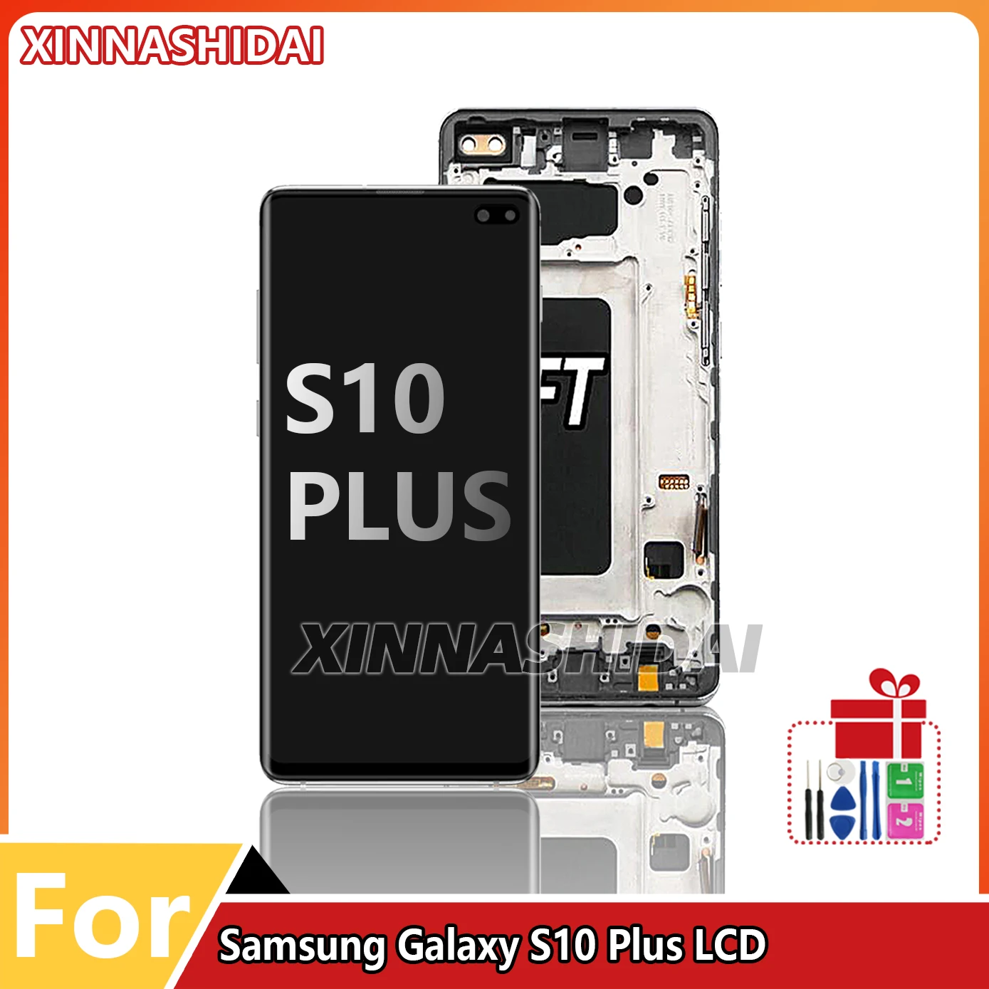XINNASHIDA TFT-дисплей для Samsung Galaxy S10 Plus G973F с емкостным сенсорным экраном и дигитайзером, совместимый бренд