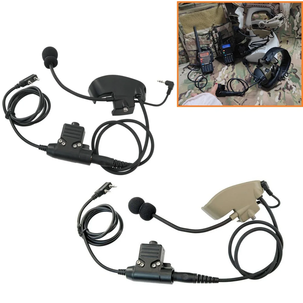 

Tactical Electronic Shooting Earmuffs External Mic Kit Compatible with Howard Leight Impact Sports Tactical Headset