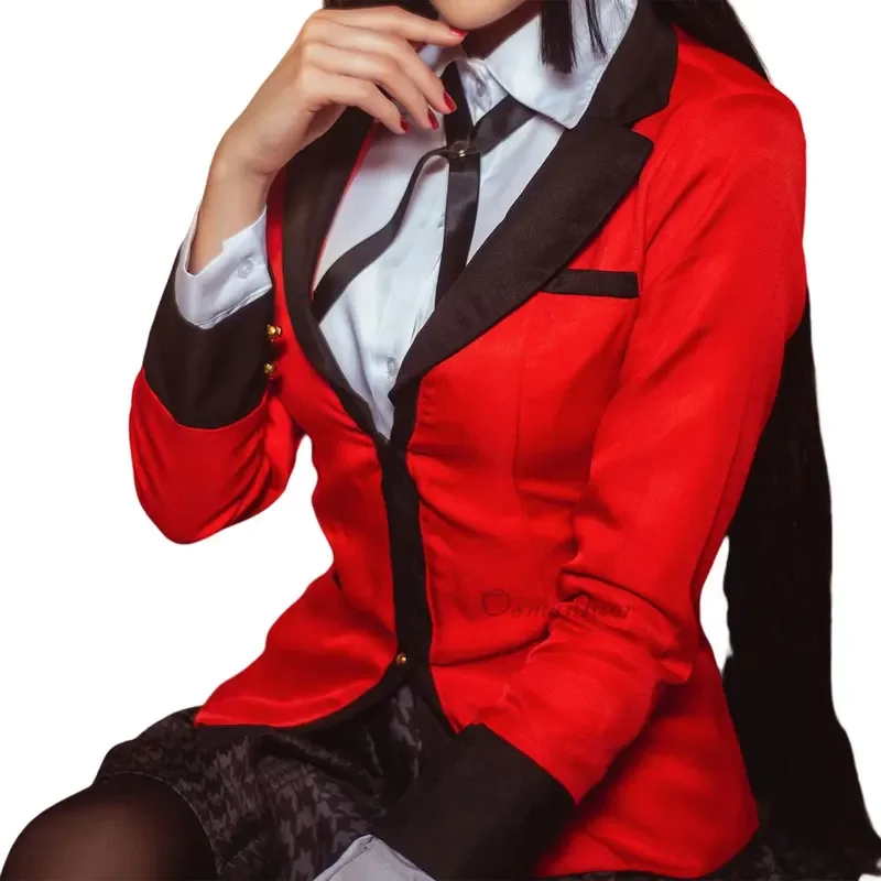 Kakegurui Anime Uniforme Escolar para Meninas e Mulheres, Jabami, Momobami, Kirari, Roupas Yumemite, Vestido JK, Cosplay