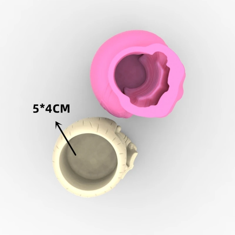 Candlestick Epoxy Casting Mold Silicone Face Flower Pot Mold DIY Pen Holder Mold