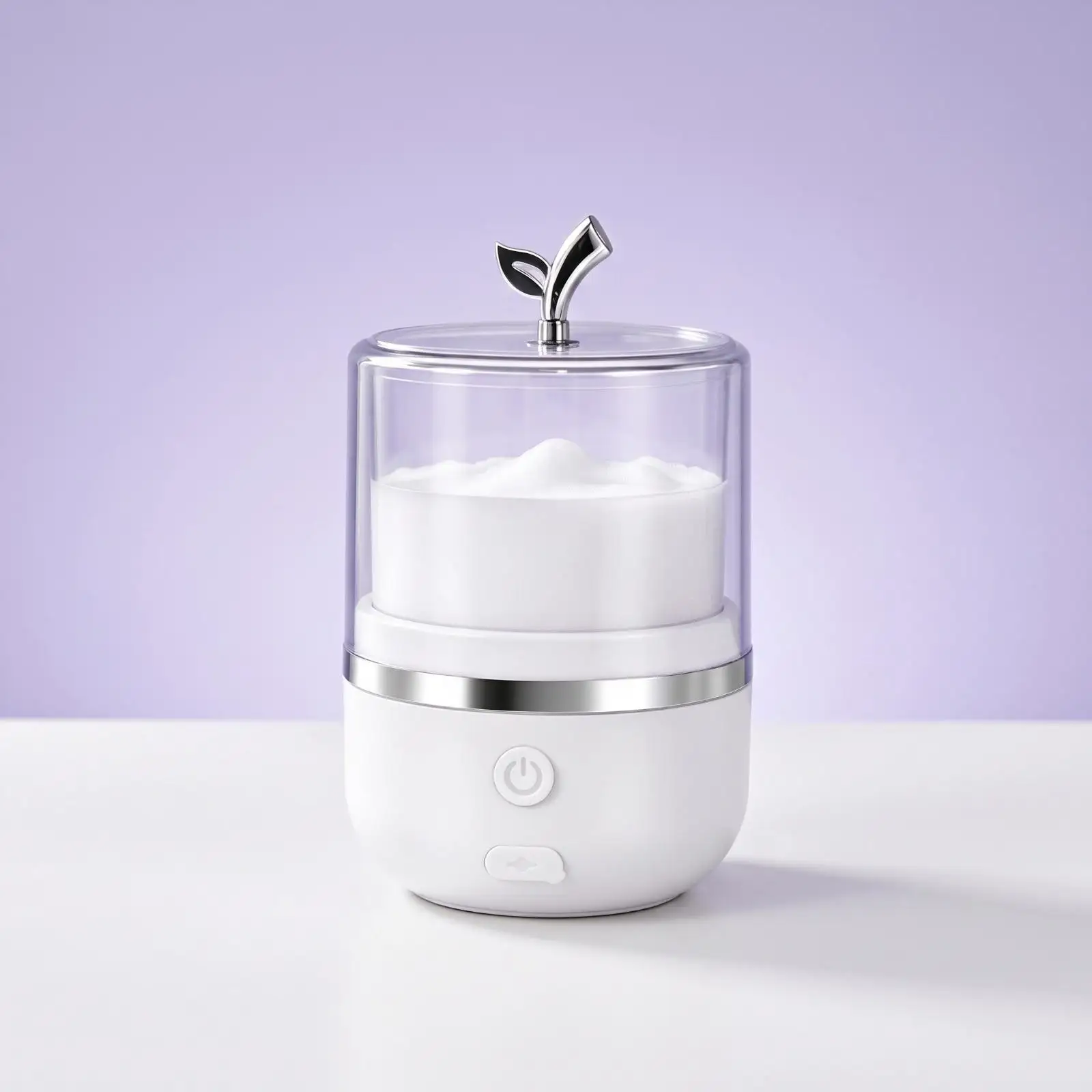 Portable Electric Foam Maker Bottle Lather Machine for Liquid Cleanser Shampoo Body Wash with USB Charging Clear Cup
