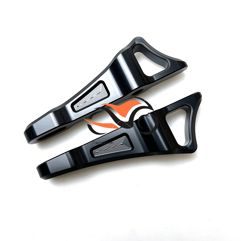 Rear Passenger Pedals Side Padding Bracket Blocking Bracket Plate 2PCS Left Right for CFMOTO 450SR 250SR 250NK