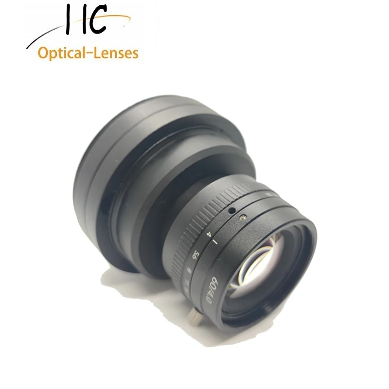 M72 Mount 60mm Focal length 16K 3.5μm 60mm Format Line Scan Lens Large Format BFL Adjustable High Resolution For Machine Vision