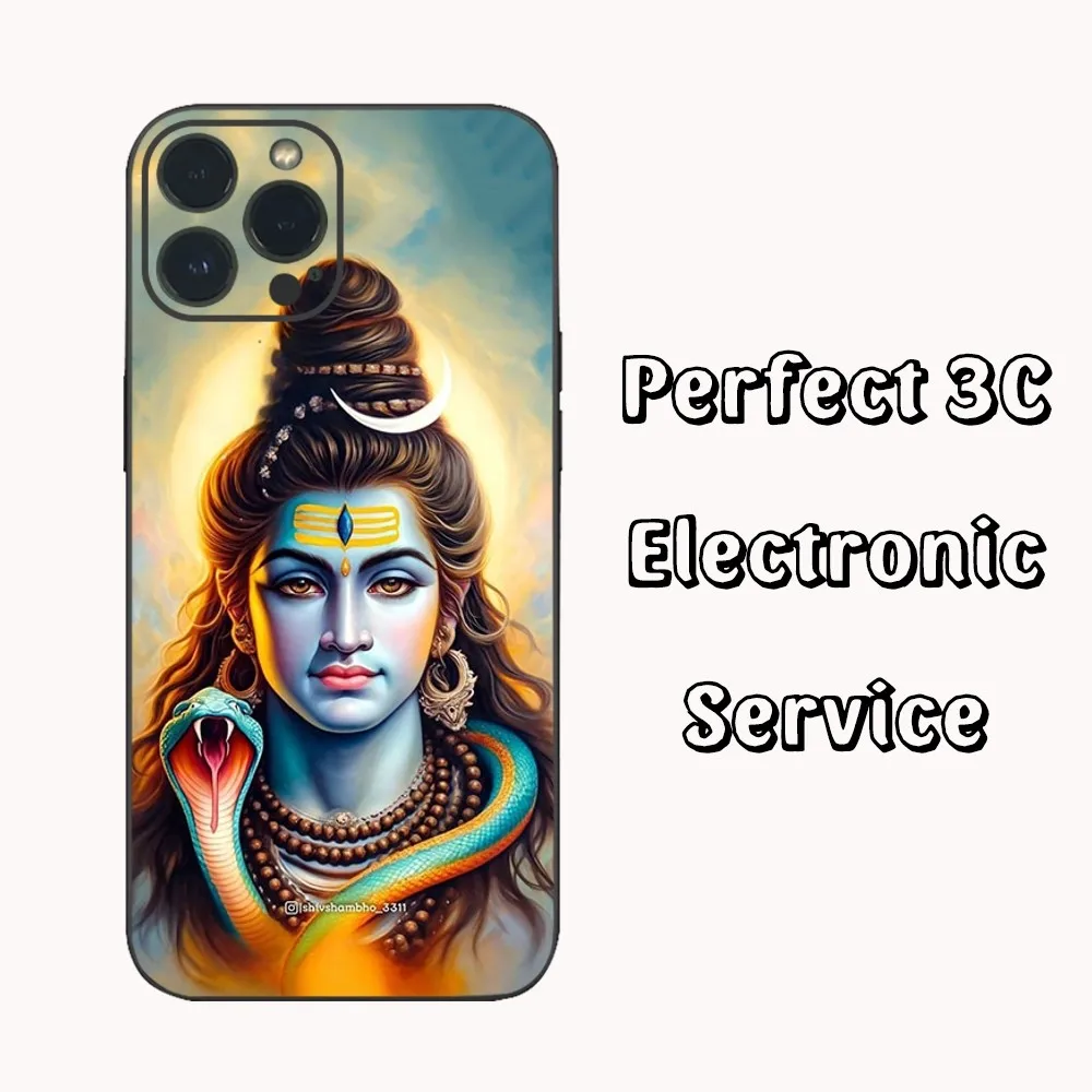 Hinduism Supreme Lord Shyva Man Phone Case For IPhone16 15 14 13 12 Mini 11 Pro XS Max X XR SE5 6 7 8 Plus Soft Silicone Cover