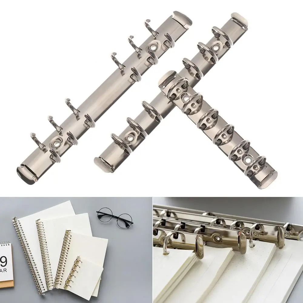 A4/B5/A5/A6/A7 Metal Spiral Rings Binder Clip Loose-leaf File Folder Clip Notebook Accessory Stationery