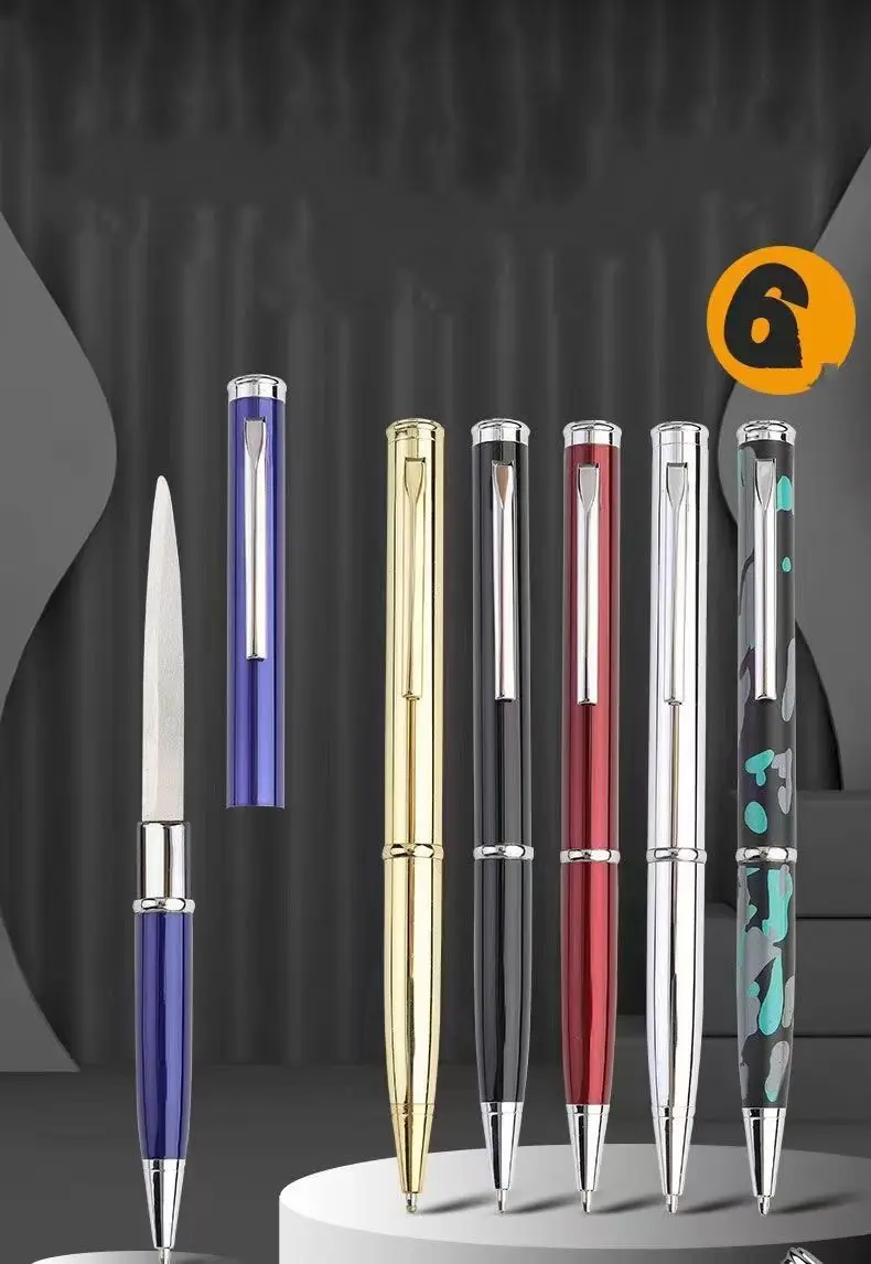 School Stationery pen Metal Self-Defense Ballpoint knife Pen Office Supplies Roller Ball Dismantling Express Delivery Tools