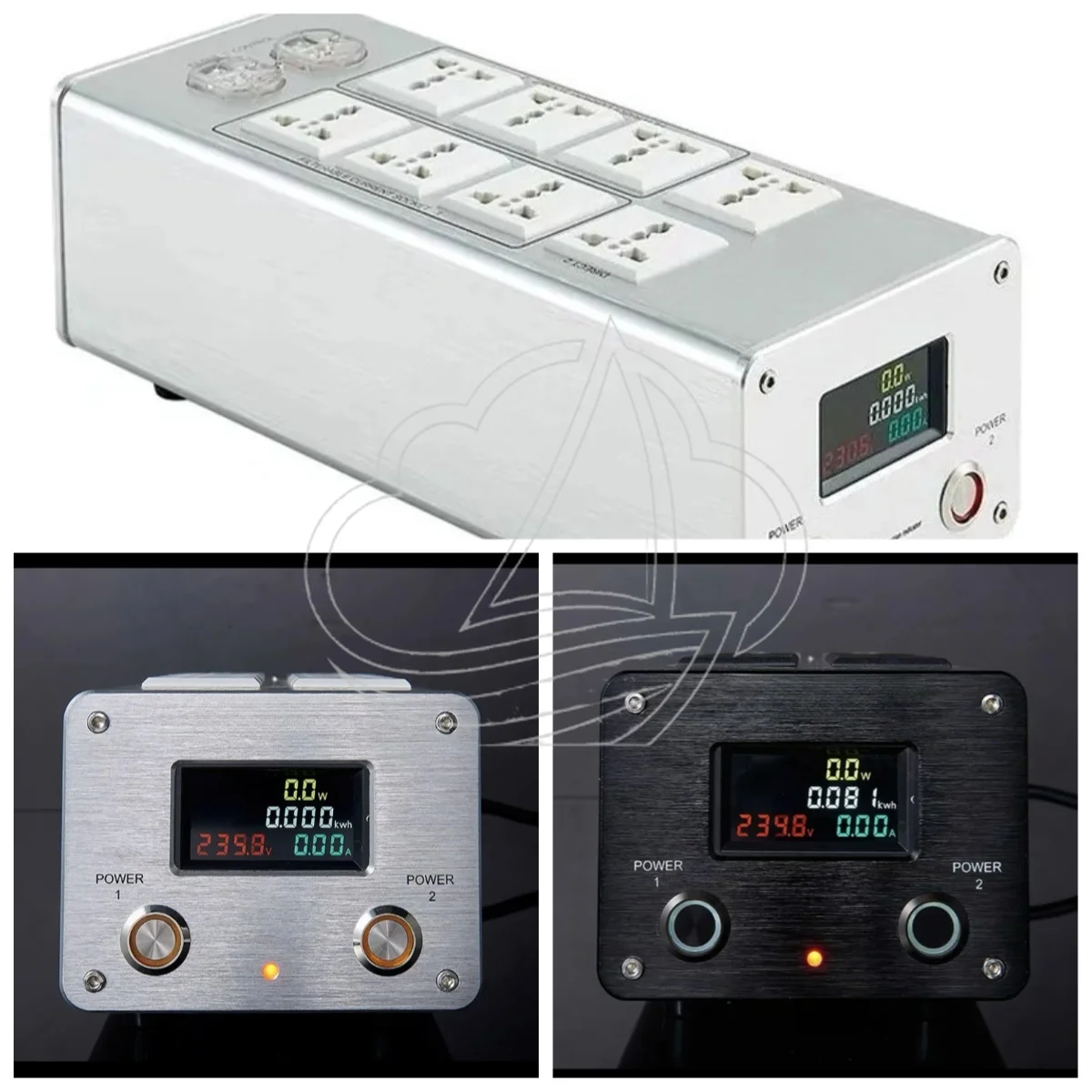 P20 3000W 15A AC Power Filter, Professional EMI Noise Purifier with Universal Socket & Lightning Protection for Audio Equipment