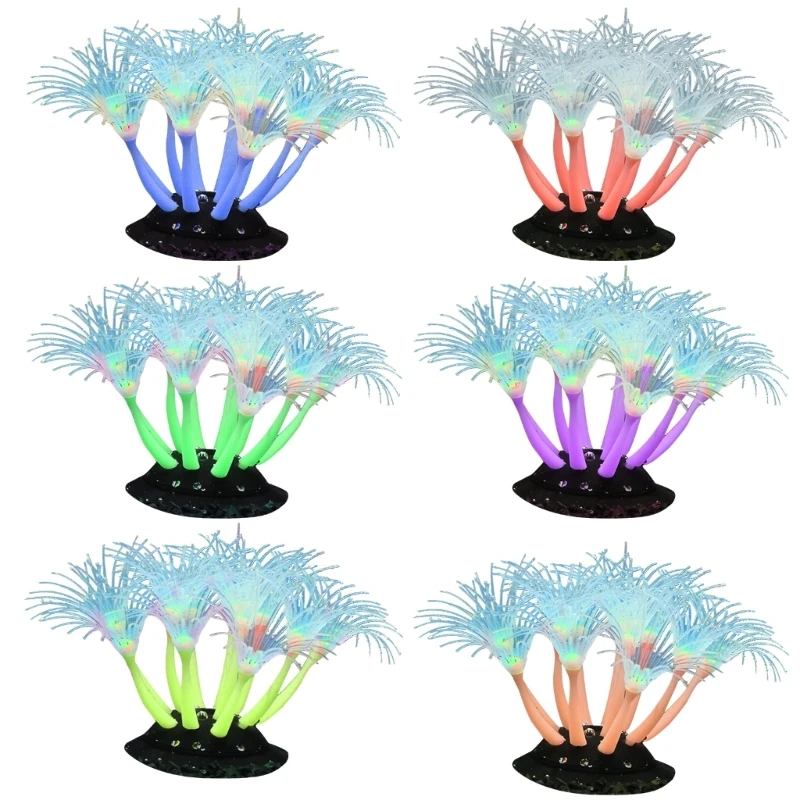 

DIY Aquarium Fish Artificial Silicone Coral Plant Ornament Landscape Decors