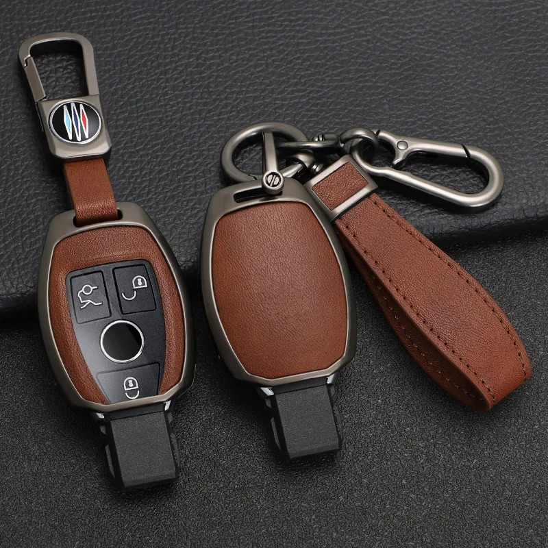 

Alloy Car Key Case Cover Shell For Mercedes Benz A B C E R Class GLS GLA GLK GLC CLS CLA AMG W204 W205 W212 W463 W176