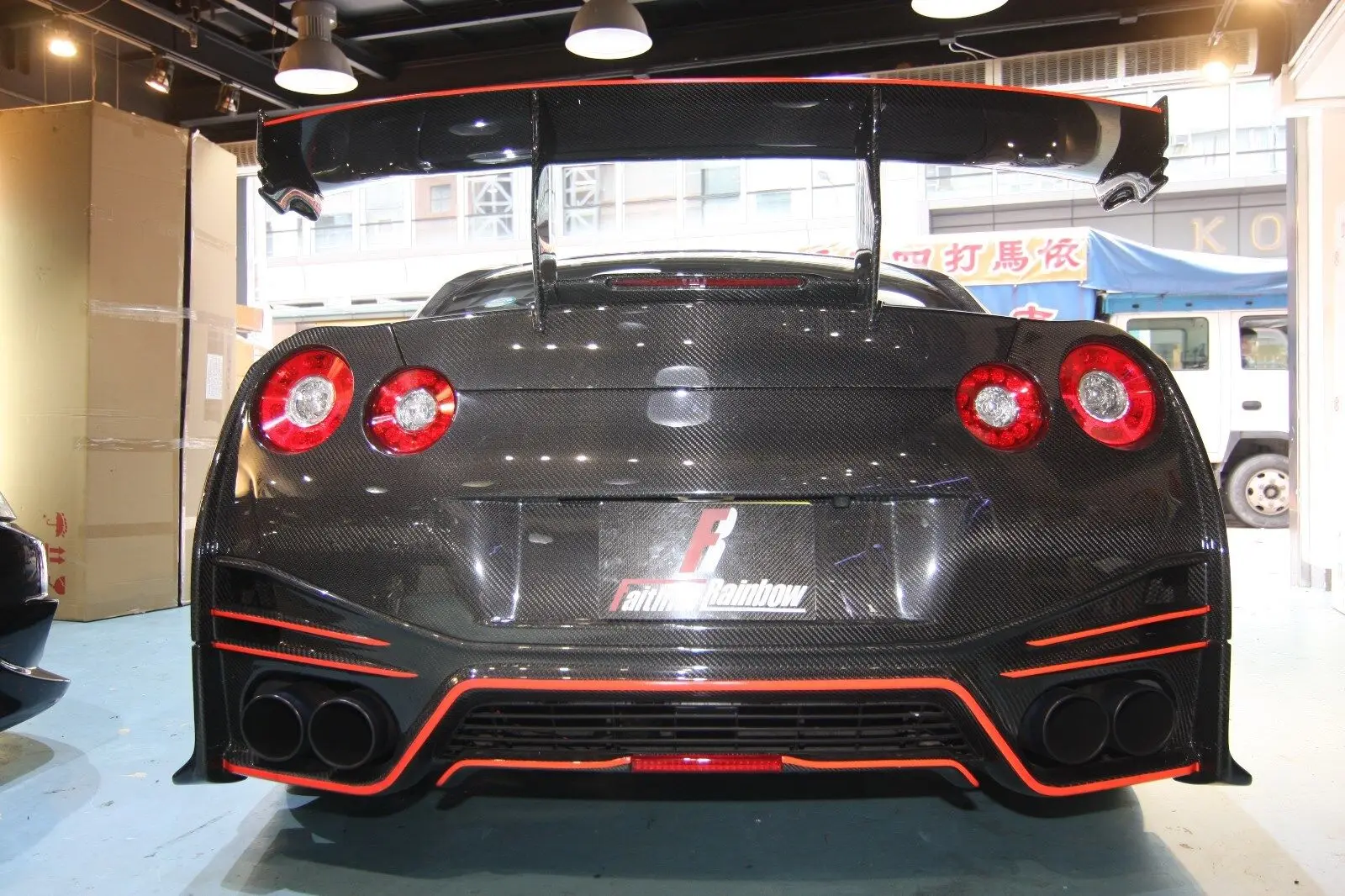 Real Carbon fiber full body kit fit for Nissan 08-17 GT-R GTR R35 Nismo N attack