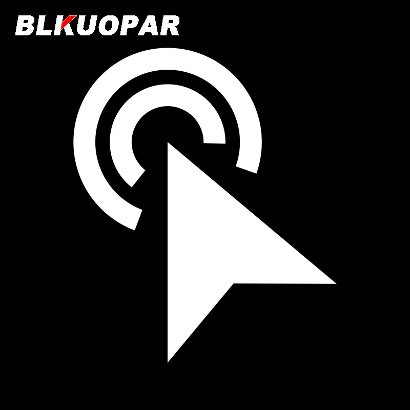 BLKUOPAR Mouse Click Car Stickers Sunscreen Simple Decals Graffiti Die Cut Windows Motorcycle Decor Cartoon Graphics DIY