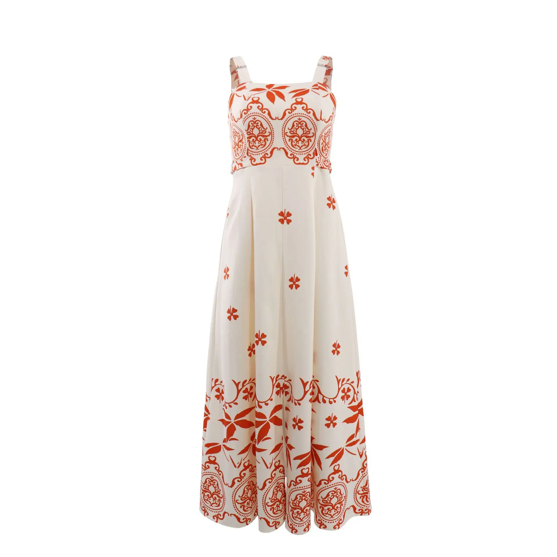 

African Dresses For Women Elegant Dashiki Spaghetti Strap Flower Maxi Dress Ladies Traditional Africa Clothing Fairy Long Dress