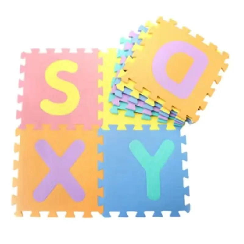 10pcs/set Number Animal Word Pattern Baby Play Mat Puzzle Toys Kids Children Eva Foam Yoga Crawling Mats Floor Tapete