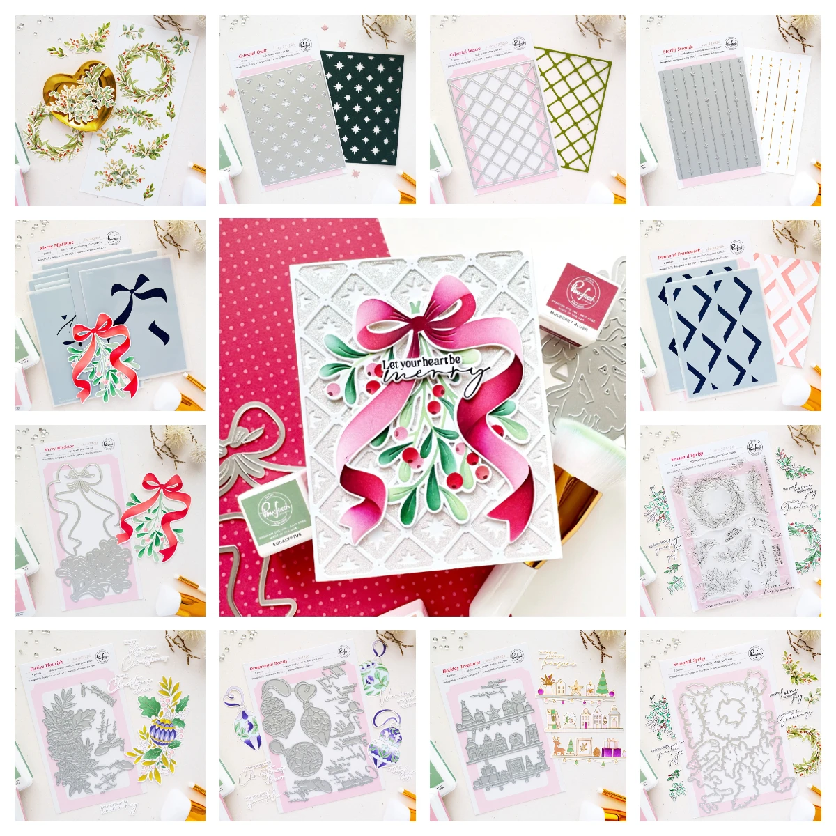 2026 Neue Metallstanzformen Klare Stempel Schablone DIY Scrapbooking Saison der Wunder Komplettpaket Bastel-Prägeschablone