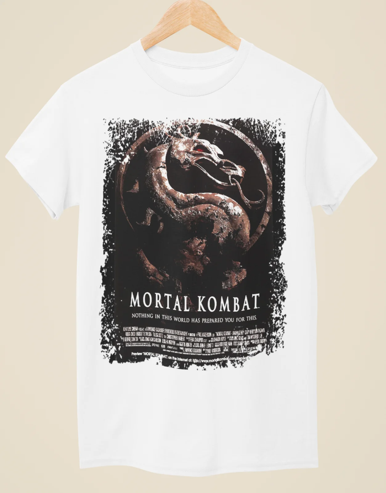 Mortal Kombat - Movie Poster Inspired Unisex White T-Shirt