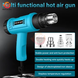 Industrial Hair dryer Heat Gun 2000W Hot Air Gun Air dryer for soldering Thermal blower Soldering station Shrink wrapping Tool