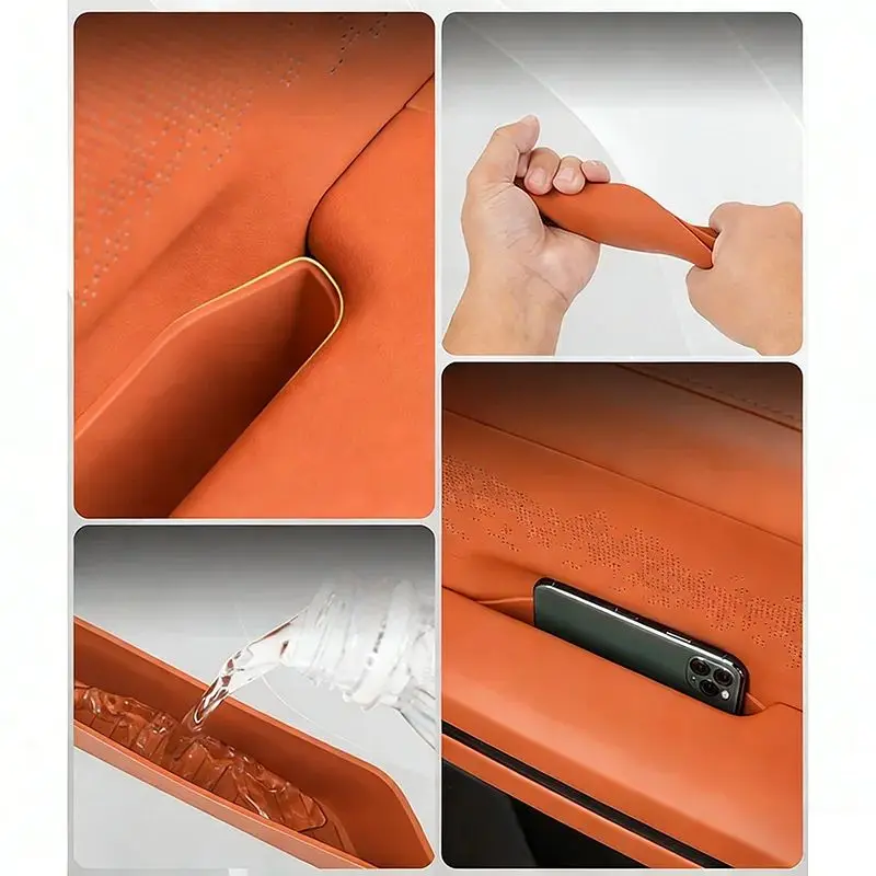 For Jetour G700  Four Door Car Door Pull Slot Silicone Pad Anti-Slip Mat  Non-Slippery Surface Vehicle Door Handle Groove Pads